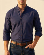 Maqiato | Men's Mandarin Collar Shirt