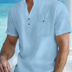 Maqiato | Men's Mandarin Collar Shirt