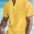 Maqiato | Men's Mandarin Collar Shirt