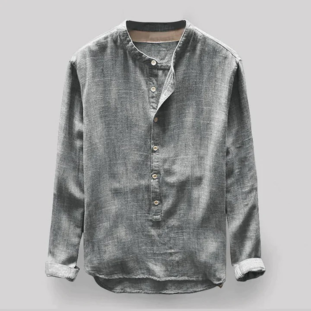 Maqiato | Men's Mandarin Collar Shirt