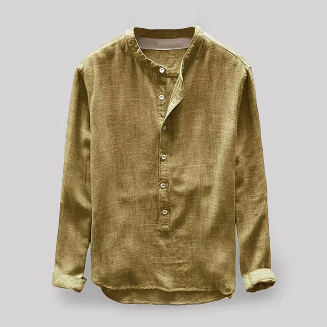Maqiato | Men's Mandarin Collar Shirt