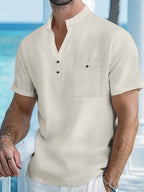 Maqiato | Men's Mandarin Collar Shirt