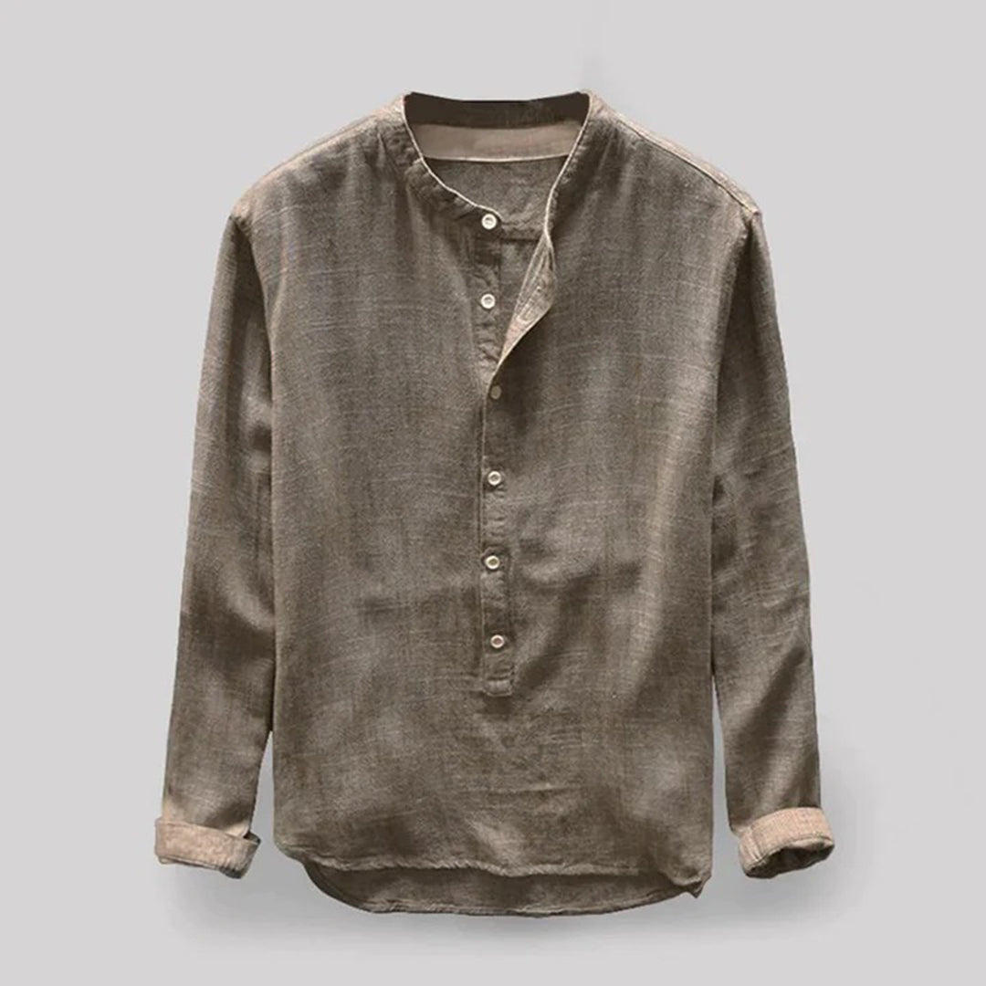 Maqiato | Men's Mandarin Collar Shirt