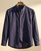 Maqiato | Men's Mandarin Collar Shirt