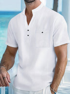Maqiato | Men's Mandarin Collar Shirt