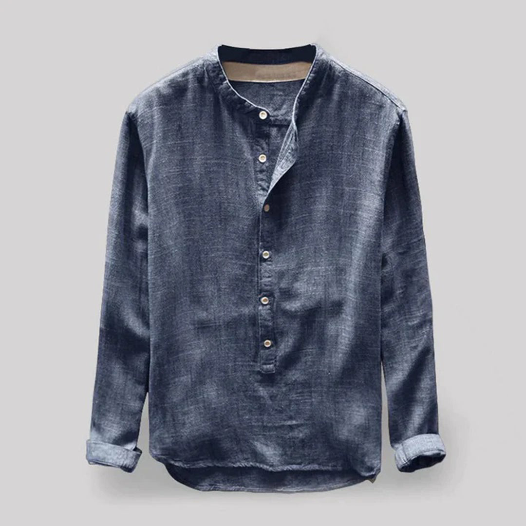 Maqiato | Men's Mandarin Collar Shirt