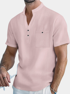 Maqiato | Men's Mandarin Collar Shirt