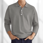 Maqiato | Men's Modern Fit Long Sleeve Polo
