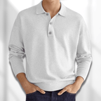 Maqiato | Men's Modern Fit Long Sleeve Polo