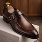 Maqiato | Men's Monk Strap Buckle Dress Shoes