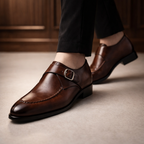 Maqiato | Men's Monk Strap Buckle Dress Shoes