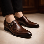 Maqiato | Men's Monk Strap Buckle Dress Shoes