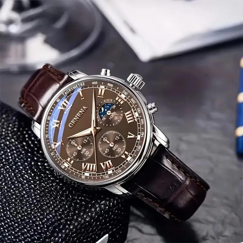 Maqiato | Men's Moon Phase Watch