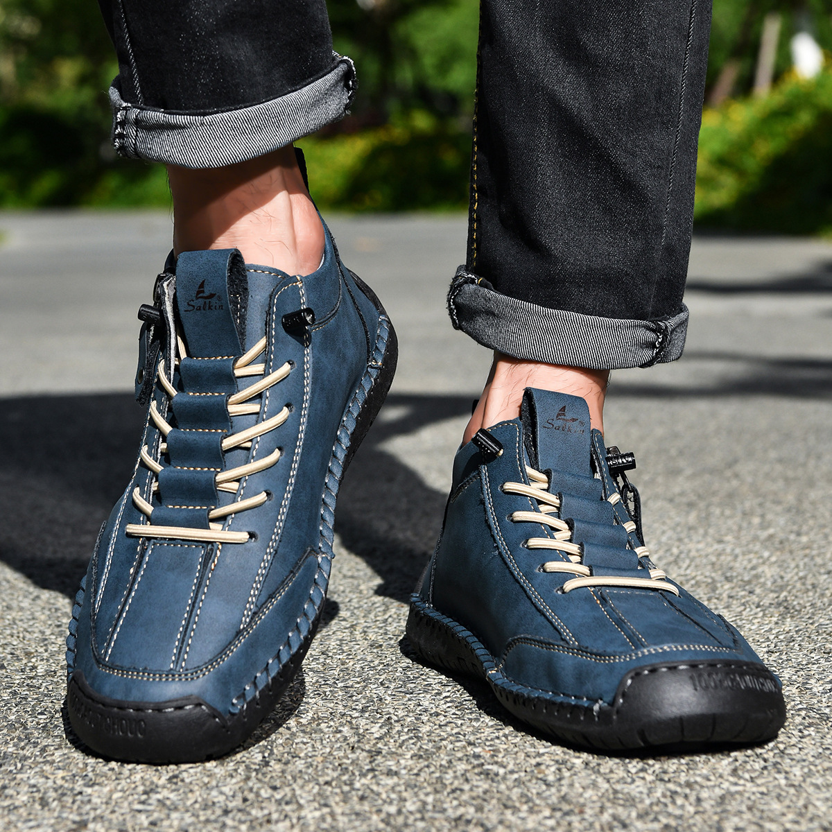 Maqiato | Men's Nubuck Zip Shoes