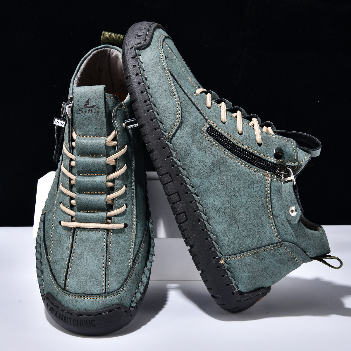 Maqiato | Men's Nubuck Zip Shoes