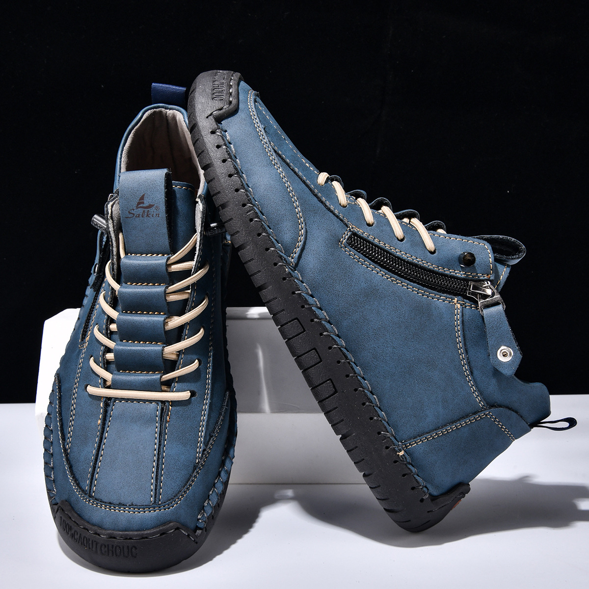 Maqiato | Men's Nubuck Zip Shoes