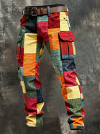 Maqiato | Men's Patchwork Cargo Pants