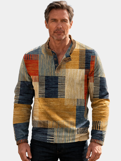 Maqiato | Men's Patchwork Shirt