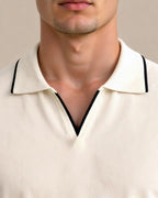 Maqiato | Men's Piqué Polo Shirt with Contrast Trim