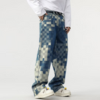 Maqiato | Men's Pixel Effect Denim Jeans