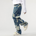 Maqiato | Men's Pixel Effect Denim Jeans