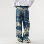 Maqiato | Men's Pixel Effect Denim Jeans