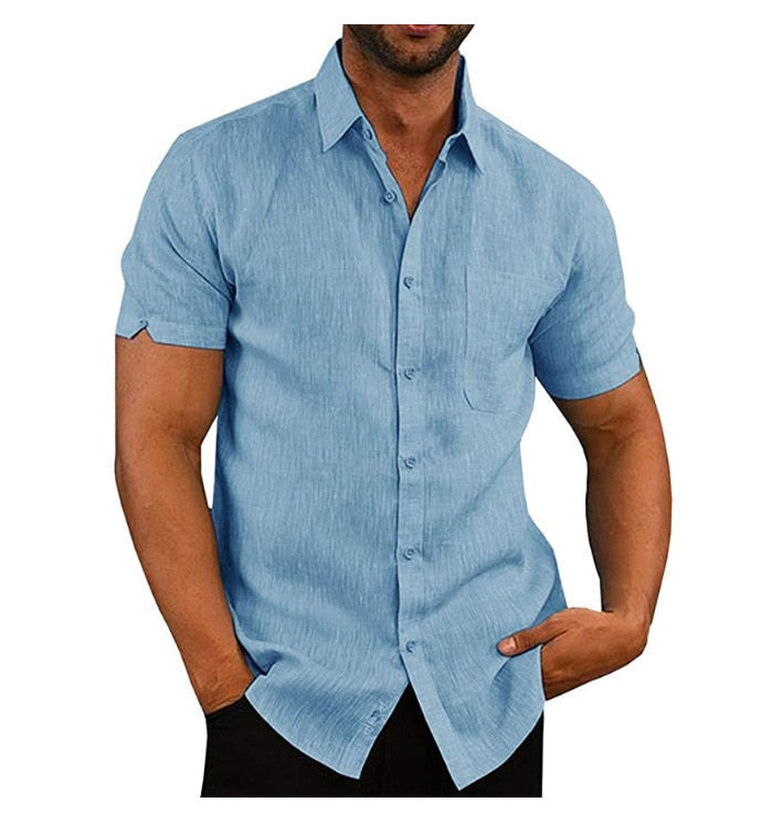 Maqiato | Men's Polyester Polo Shirt with Button Placket