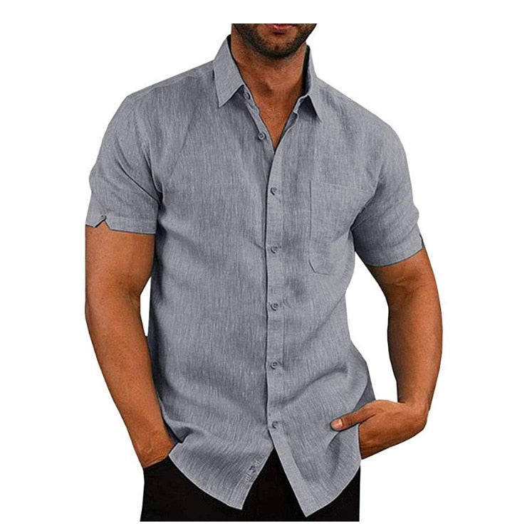 Maqiato | Men's Polyester Polo Shirt with Button Placket