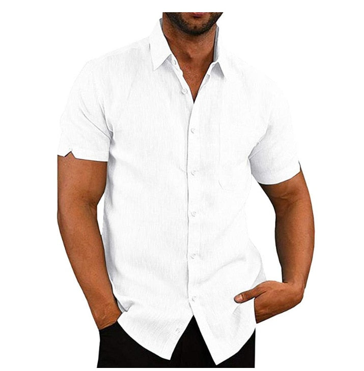 Maqiato | Men's Polyester Polo Shirt with Button Placket