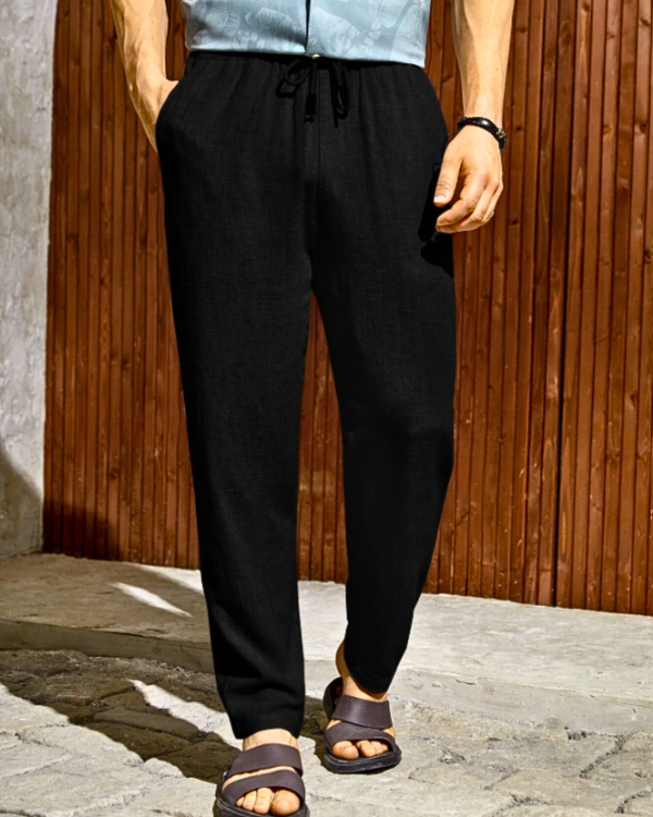 Maqiato | Men's Regular Fit Linen Trousers