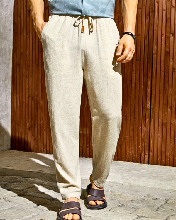 Maqiato | Men's Regular Fit Linen Trousers