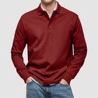 Maqiato | Men's Regular Fit Long Sleeve Polo Shirt