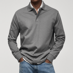 Maqiato | Men's Regular Fit Long Sleeve Polo Shirt