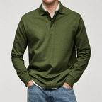 Maqiato | Men's Regular Fit Long Sleeve Polo Shirt
