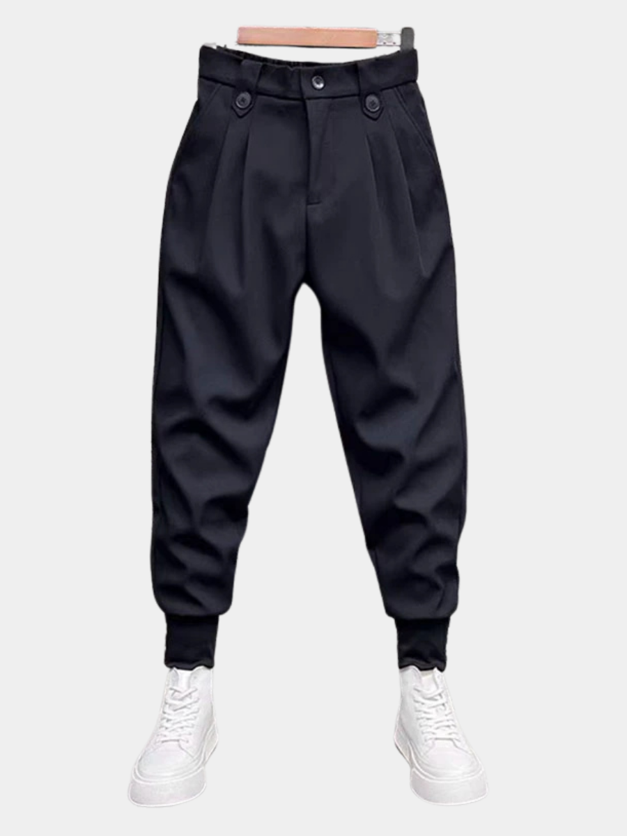 Maqiato | Men's Relaxed Fit Pants in Black