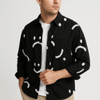 Maqiato | Men's Relaxed Long Sleeve Graphic Shirt