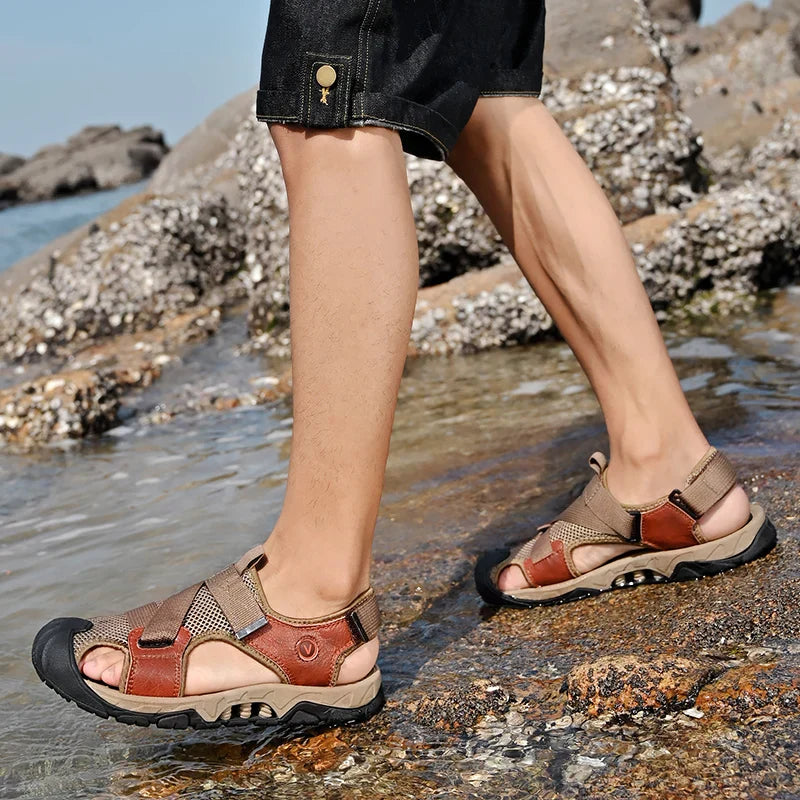 Maqiato | Men's Roman Leather Sandals