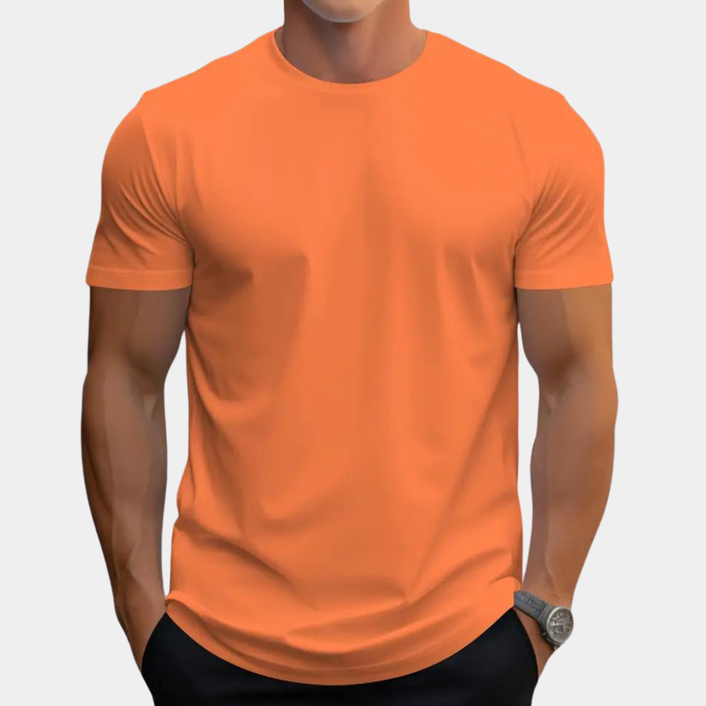 Maqiato | Men's Round Neck Cotton T-Shirt