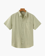 Maqiato | Men's Short Sleeve Linen Shirt