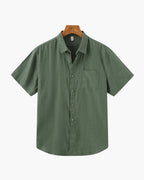 Maqiato | Men's Short Sleeve Linen Shirt