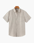Maqiato | Men's Short Sleeve Linen Shirt