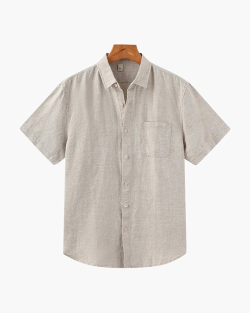 Maqiato | Men's Short Sleeve Linen Shirt