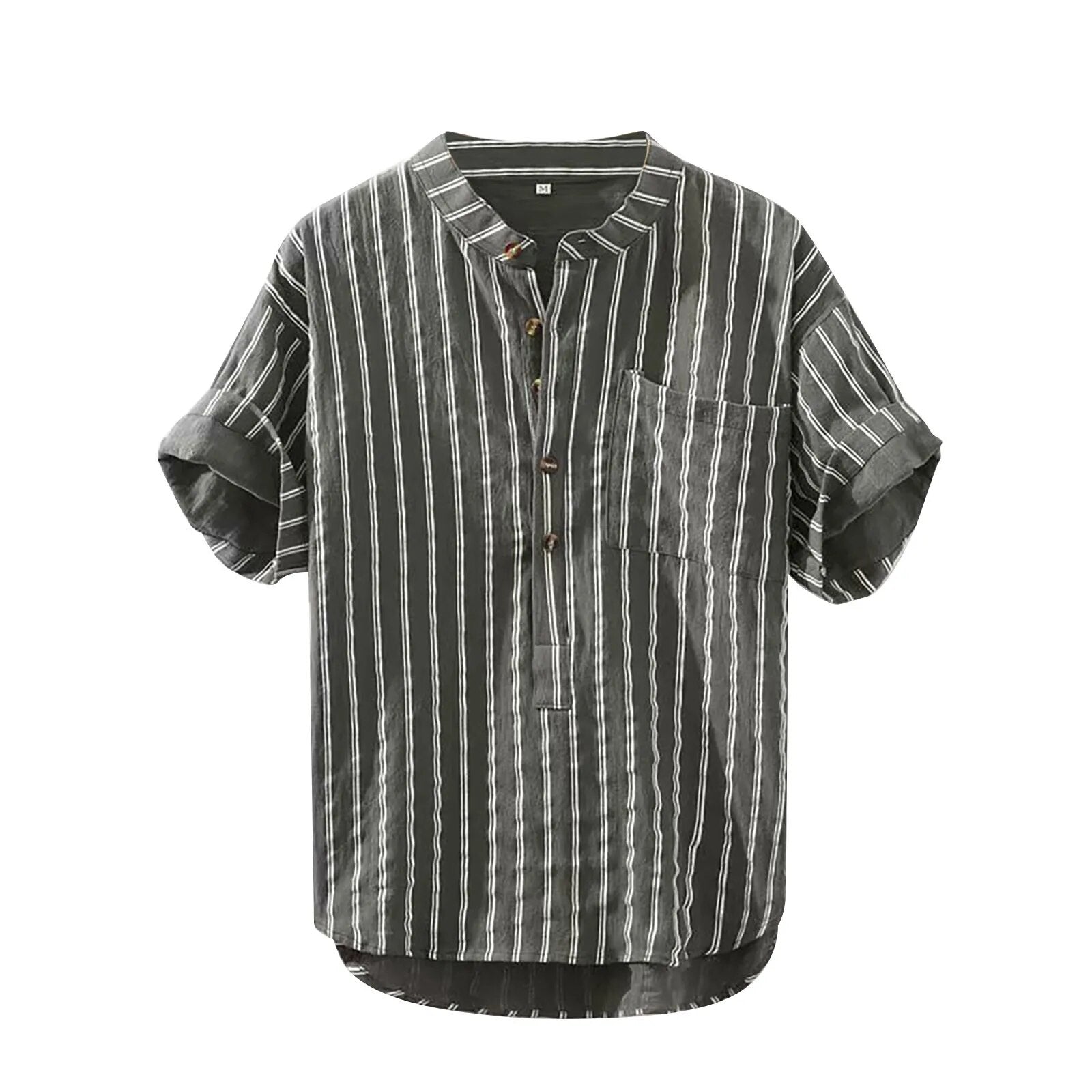 Maqiato | Men's Short Sleeve Striped Shirt