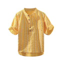 Maqiato | Men's Short Sleeve Striped Shirt