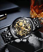 Maqiato | Men's Skeleton Automatic Watch