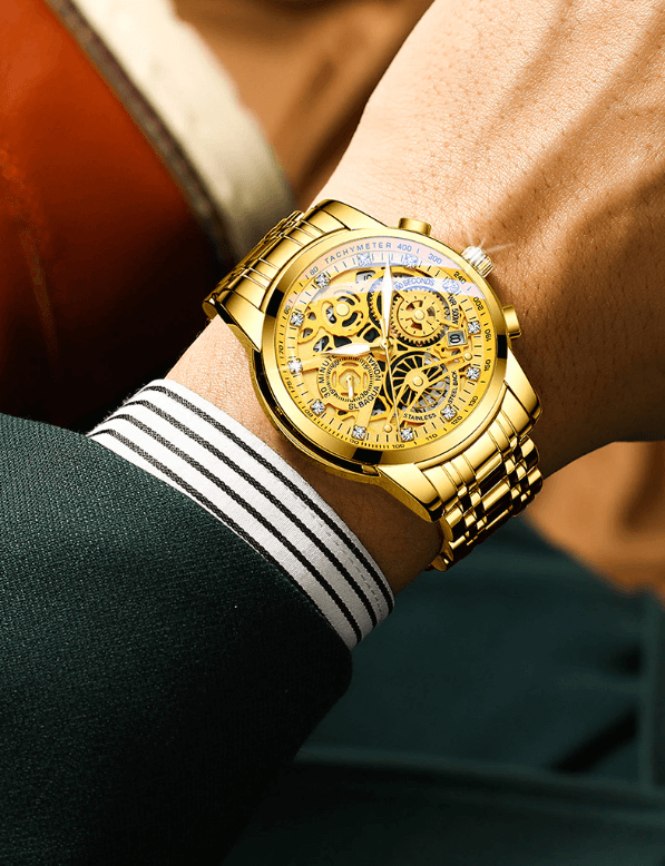 Maqiato | Men's Skeleton Automatic Watch