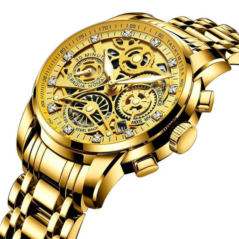 Maqiato | Men's Skeleton Automatic Watch