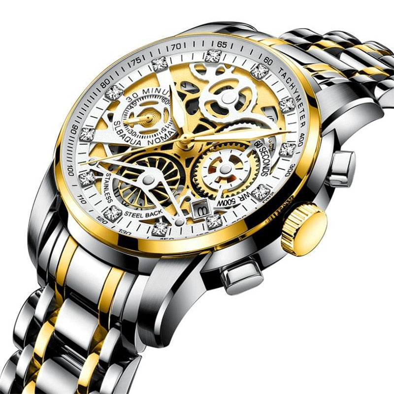 Maqiato | Men's Skeleton Automatic Watch