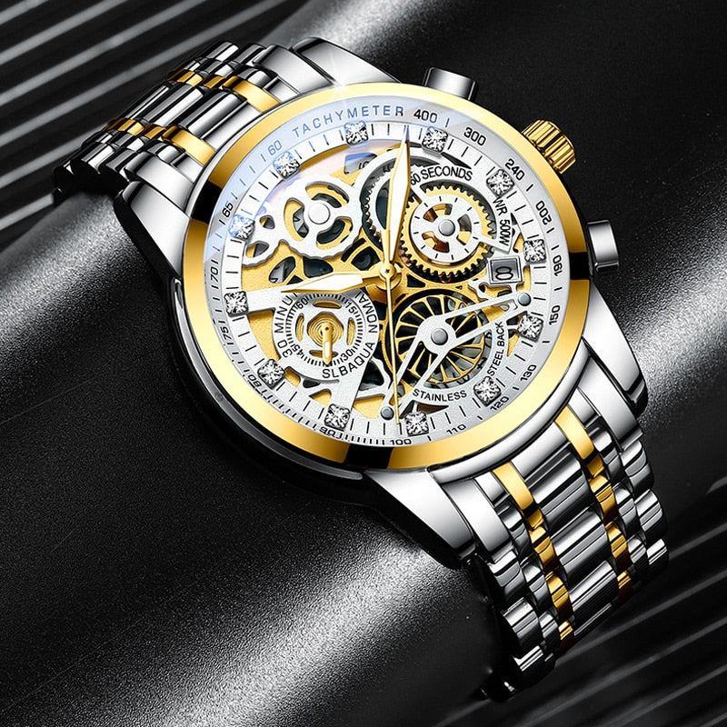 Maqiato | Men's Skeleton Automatic Watch