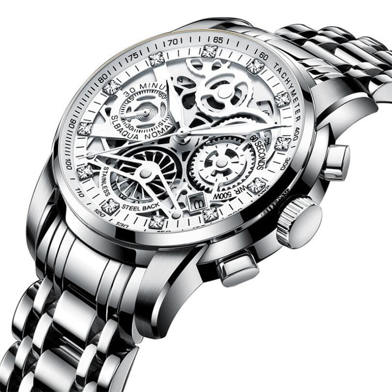 Maqiato | Men's Skeleton Automatic Watch